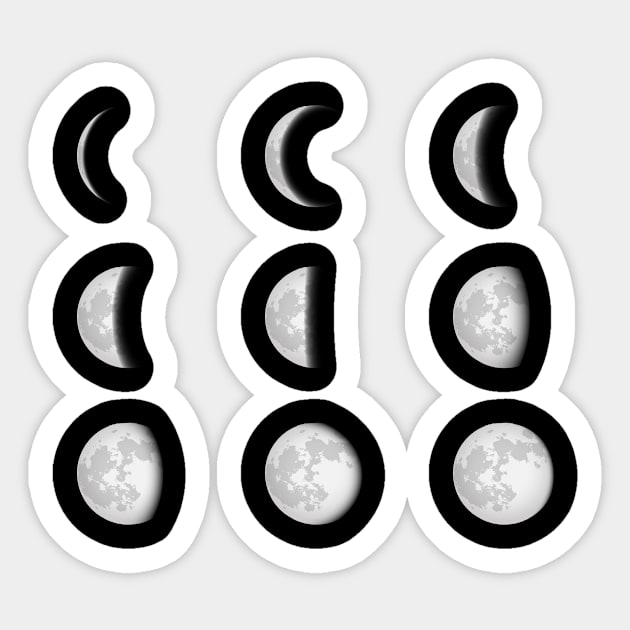 Moon Cycle Sticker by EarlAdrian